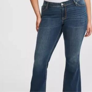 Torrid Luxe Slim Boot Jeans in Dark Blue